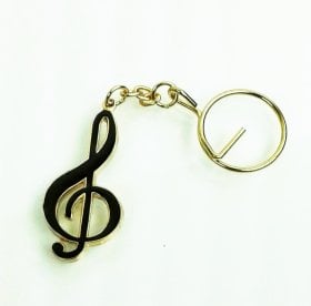 Treble Clef Keychain