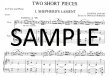 Two Short Pieces