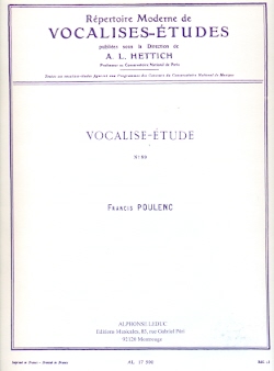 Vocalise-Etude for flute and piano