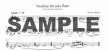 Vocalise for solo flute