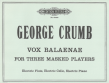 Vox Balaneae (Voice of the Whale) (SCORE ONLY)