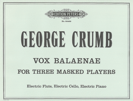 Vox Balaneae (Voice of the Whale) (SCORE ONLY)
