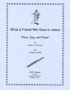sheet music for three flutes and piano, flute trio