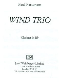 Wind Trio (parts only)