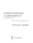 Greensleeves Music Sheet Cover
