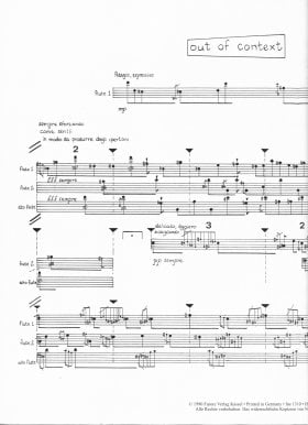 Buy Out of Context Flute Music Sheet at Flute World