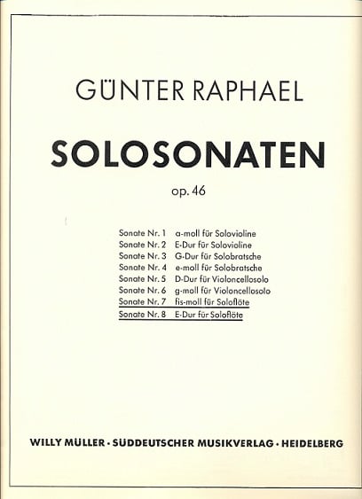 Two Solo Sonatas Op46#7 & #8
