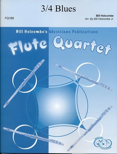 5 Easy Blues For Flute Quartet - Spartiti Per Principianti | Con Optional Batteria | Per Quartetto Di Flauti