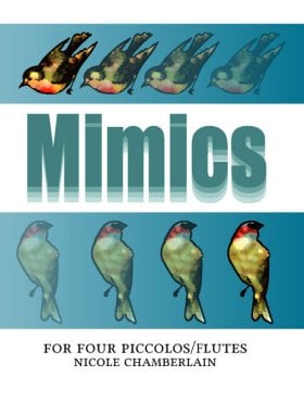 Mimics for Four Piccolos/Flutes