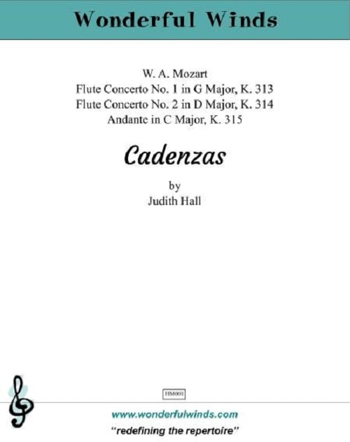 Buy Mozart Flute Cadenzas Online at $15.95 - Flute World