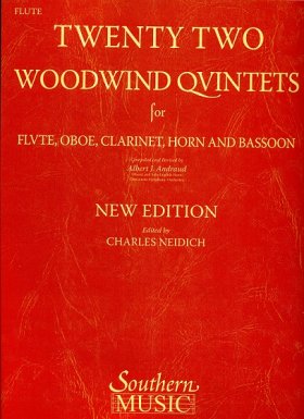 Twenty-two Woodwind Quintets - flute part