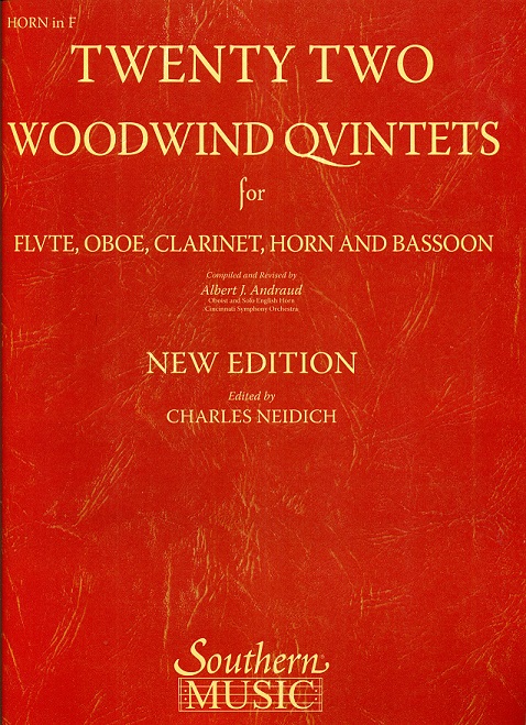 Twenty-two Woodwind Quintets - horn part
