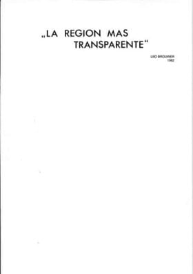 "La Region Mas Transparente"
