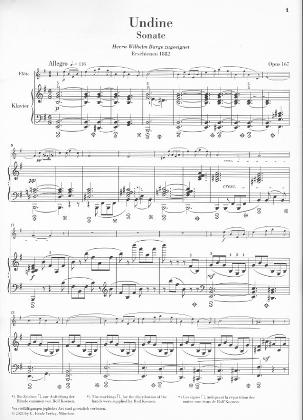 Buy Sonata Undine Op167 Online at $24.95 - Flute World