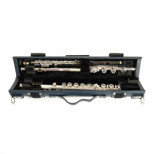 Buy Wiseman Flute/Piccolo Case Navy Leather Online at 675 Flute World