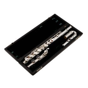 alto flute with curved headjoint in case by altus flutes