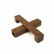 Multi Peg Wood Cross Flute Stand - Walnut