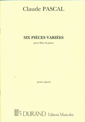Six Pieces Variees for flute and piano