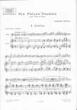 Six Pieces Variees for flute and piano