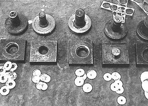 Key cups dapping or machining