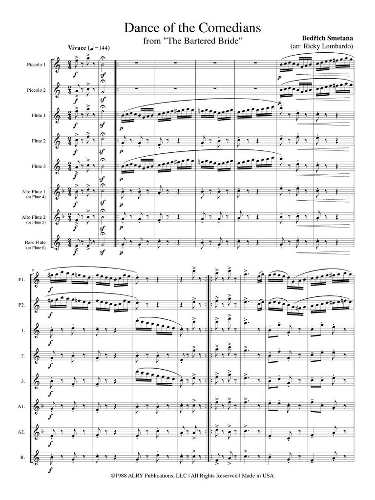 Buy Dance of the Comedians Online at 28 Flute World