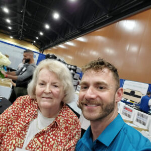 Patricia George and Matthew Allison at National Flute Association 2023 Flute Convention