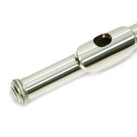 Burkart Sterling Silver Flute Headjoint with gold riser, Demo Model