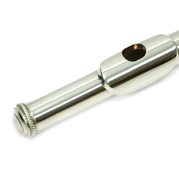 Burkart Sterling Silver Flute Headjoint with gold riser, Demo Model