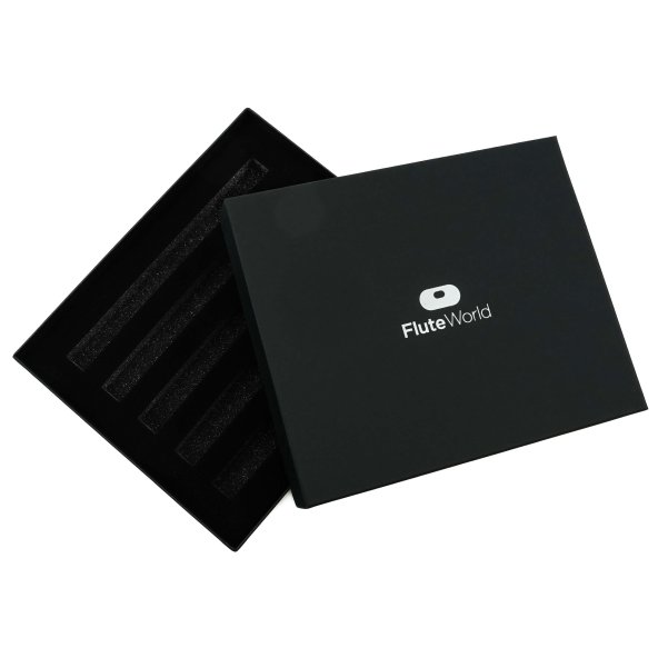 Multi-Headjoint Box for 5 Metal Flutes with Foil Logo