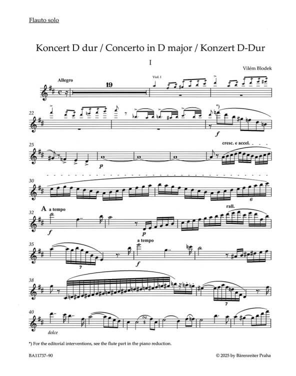 Buy Concerto for Flute and Orchestra in D major Online at $24