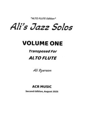 Ali Ryerson Jazz Solos ALTO FLUTE