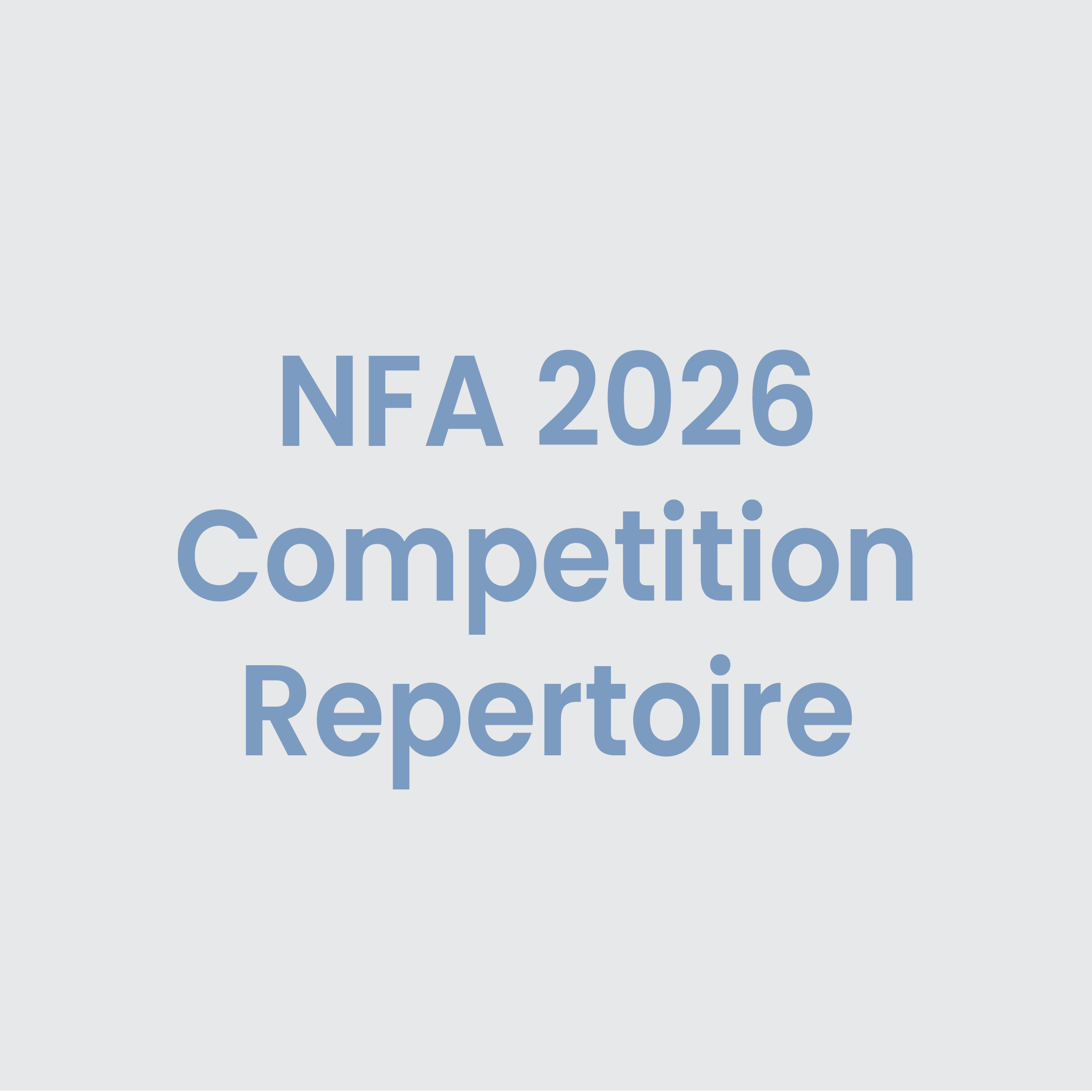 Flute World Category Thumbnail NFA 2026 Competition Repertoire