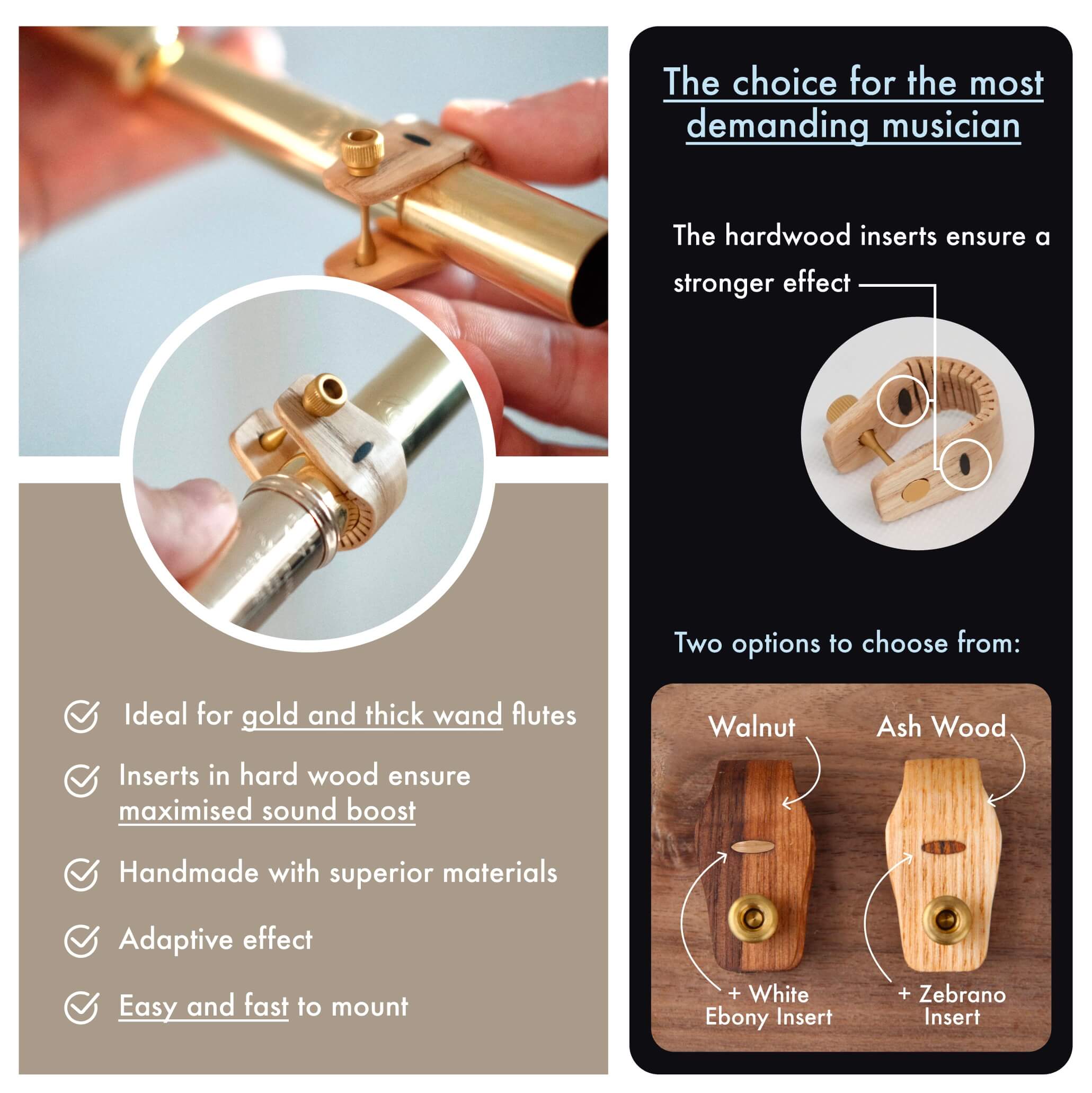 Buy WOODIFY℗ Sound Ring for Flute (with Insert) Online at $212 - Flute ...